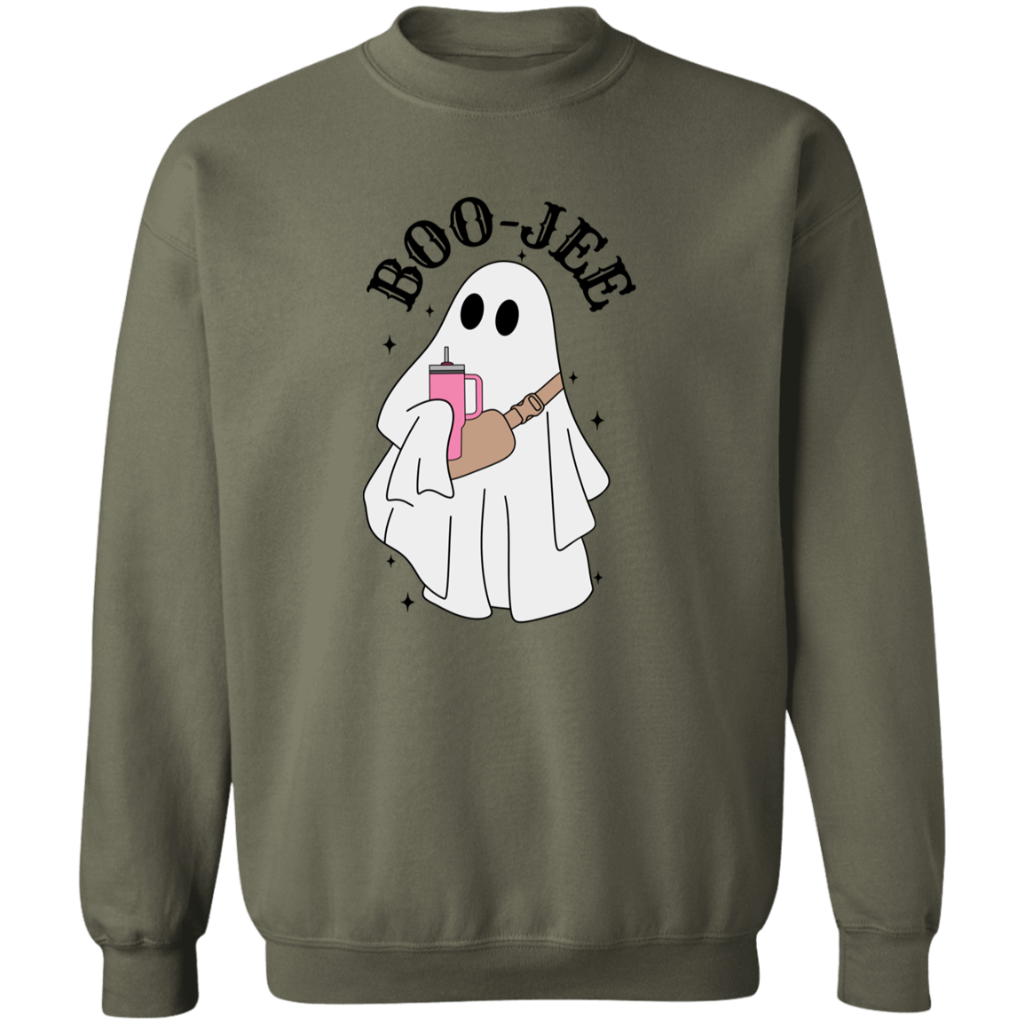 Cute Boo-Jee Ghost Halloween Sweatshirts | Hoodie or Crew Neck