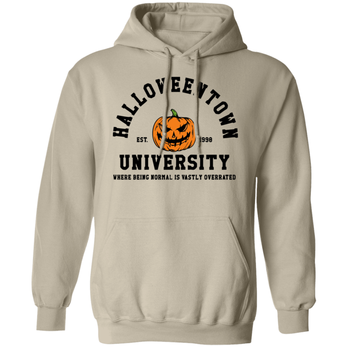 Halloweentown University Sweatshirts Front and Back Design | Nostalgic Theme with Stylized Graphic