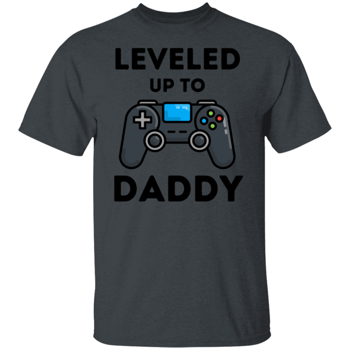 Leveled Up to Daddy | New Dad and Baby Matching Gamer Shirts