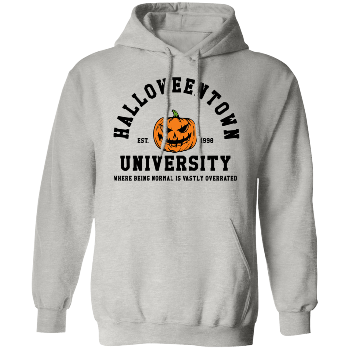 Halloweentown University Sweatshirts Front and Back Design | Nostalgic Theme with Stylized Graphic