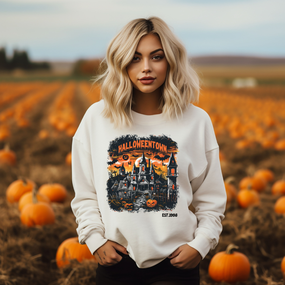 Vintage Look Halloweentown Sweatshirts | Spooky House