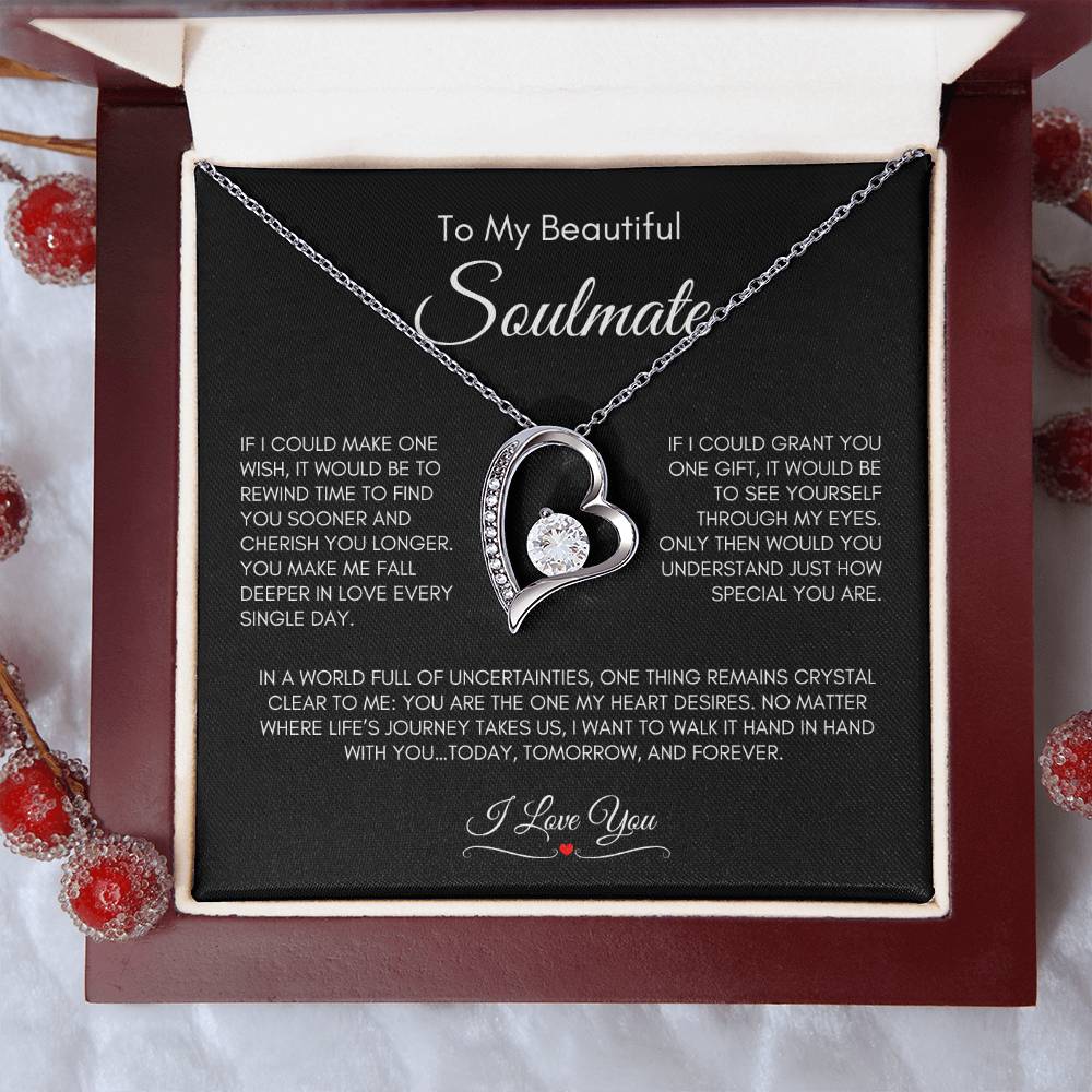 To My Beautiful Soulmate | Forever Love Necklace