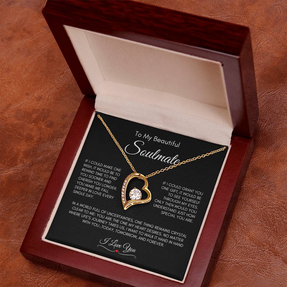 To My Beautiful Soulmate | Forever Love Necklace