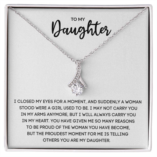 To My Daughter | I Will Always Carry You In My Heart - Alluring Beauty necklace