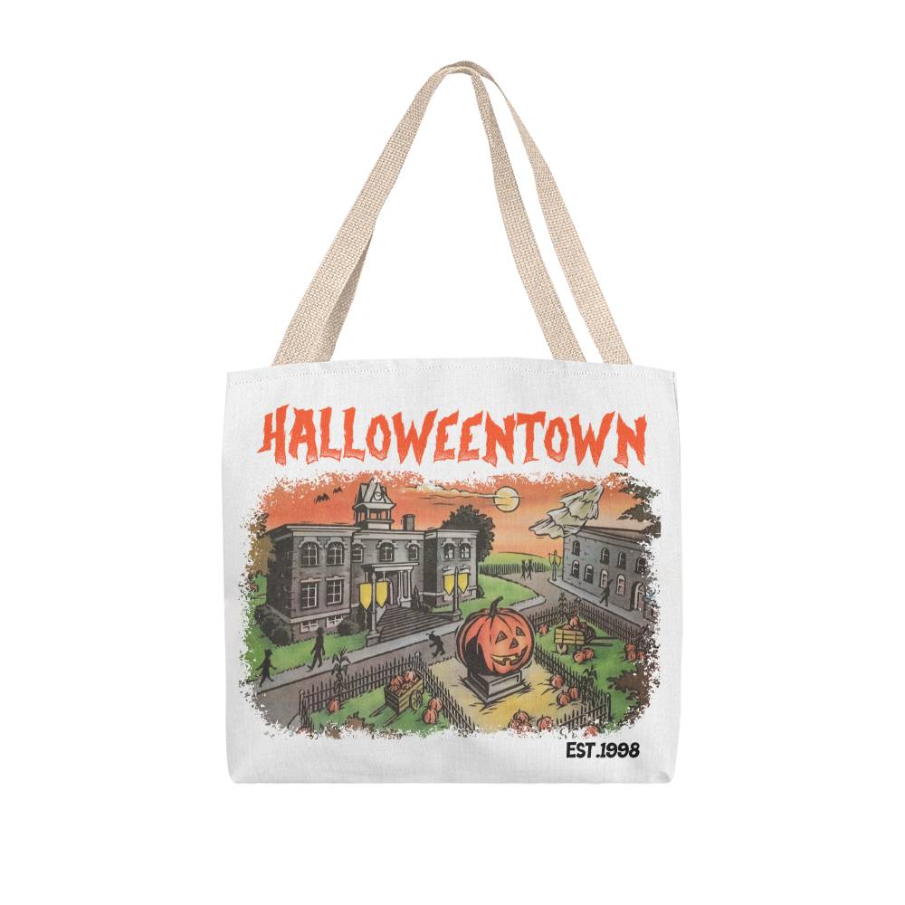 Halloweentown Vintage Look Canvas Tote | Movie Nostalgia Design