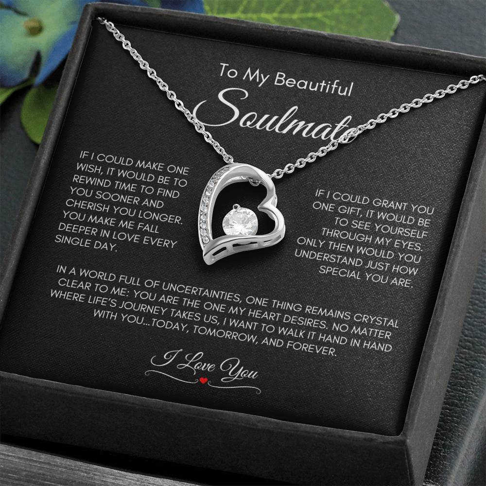 To My Beautiful Soulmate | Forever Love Necklace